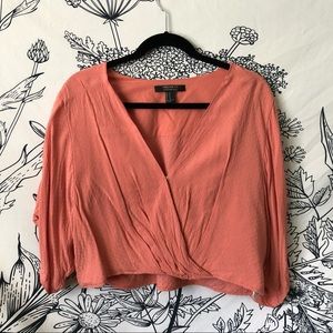 Cropped loose blouse